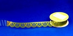 Taśmy ażurowe samoprzylepne PCW , Wzór nr 4 . Kolor : złoty . Kod : TL-LACE465 Taśmy ażurowe samoprzylepne PCW , Wzór nr 4 . Kolor : złoty . Kod : TL-LACE465