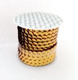 Taśma cekinowa 6mm, 4mb złota Taśma cekinowa 6mm, 4mb złota