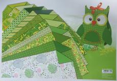 Design karton 200 g 24x34cm 20 ark mix zielony Design karton 200 g 24x34cm 20 ark mix zielony