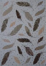 Kartony ozdobne A-4 z jednostronnym nadrukiem i zdobieniem metaliczną folią gm 200 a 5. Wzór : UR622246-03