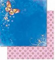 Papier do scrapbookingu :Motyle - tonacje niebiesko-różowe . Opakowanie 5 arkuszy 30.5x30.5 cm. Kod towaru : UR70300076 Papier do scrapbookingu :Motyle - tonacje niebiesko-różowe . Opakowanie 5 arkuszy 30.5x30.5 cm. Kod towaru : UR70300076