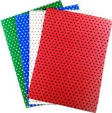 Tektura E kolorowa w kropki miks 4 ark Tektura E kolorowa w kropki miks 4 ark