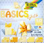 Origami 80g 15x15cm 50 ark BASIC żółty Origami 80g 15x15cm 50 ark BASIC żółty
