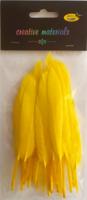 Piórka twarde 10-15cm opak 20 szt żółty Piórka twarde 10-15cm opak 20 szt żółty