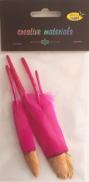 Piórka twarde ze złoceniami 10-15cm, opak 5 szt pink Piórka twarde ze złoceniami 10-15cm, opak 5 szt pink