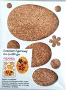 Szablon figurowy do quillingu 14.5x19cm  : Pisanka