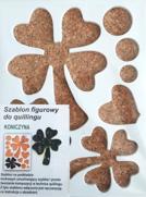 Szablon figurowy do quillingu 14.5x19cm  : Koniczyna