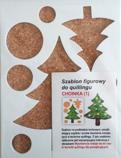 Szablon figurowy do quillingu 14.5x19cm  : Choinka 1