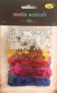 Zestaw cekiny kwiatki 30g, 5 kol metaliczne Zestaw cekiny kwiatki 30g, 5 kol metaliczne